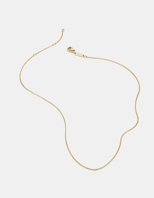 THOMAS SABO - Gold-Tone Stainless Steel Anchor Chain Necklace 1mm