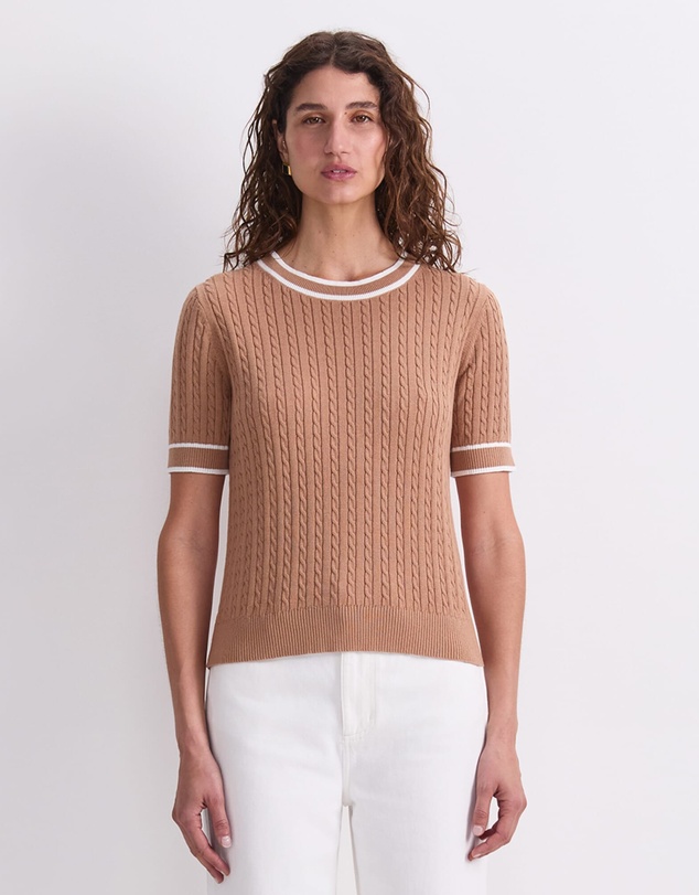 Sportscraft - Elka Cable Short Sleeve Knit