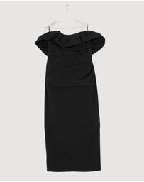 Revibe - Repaired Shona Joy Campbell Strapless Bubble Maxi Dress - AU 16