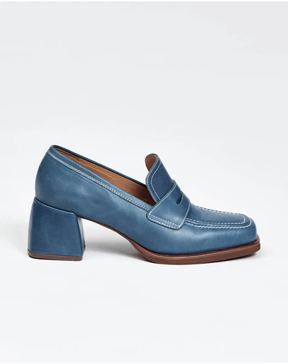 bul - Helmi Loafer Heel Blue