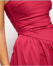 AERE - Kiera Strapless Midi Dress