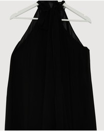 Revibe - Repaired Minima Esenciales Reese Tie Back Maxi Dress - AU 8
