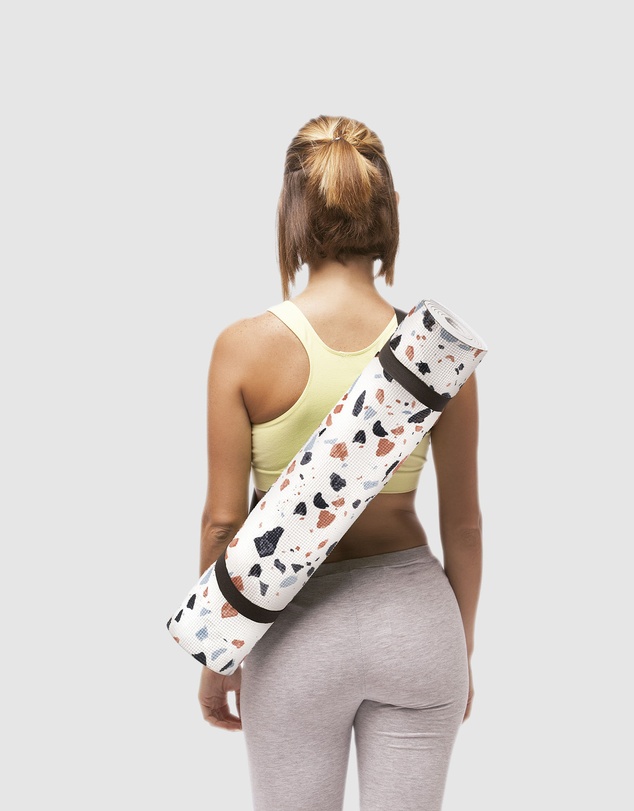 EAT MY SOCKS - Yoga Mat Terrazzo
