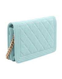 Pre-Loved by Azura Reborn - Pre-Loved Quilted Caviar Boy Wallet on Chain
