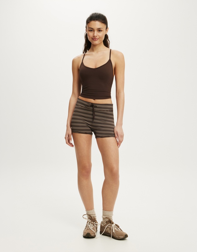 Cotton On Body Active - Ultra Soft Tie Front Micro Shorts