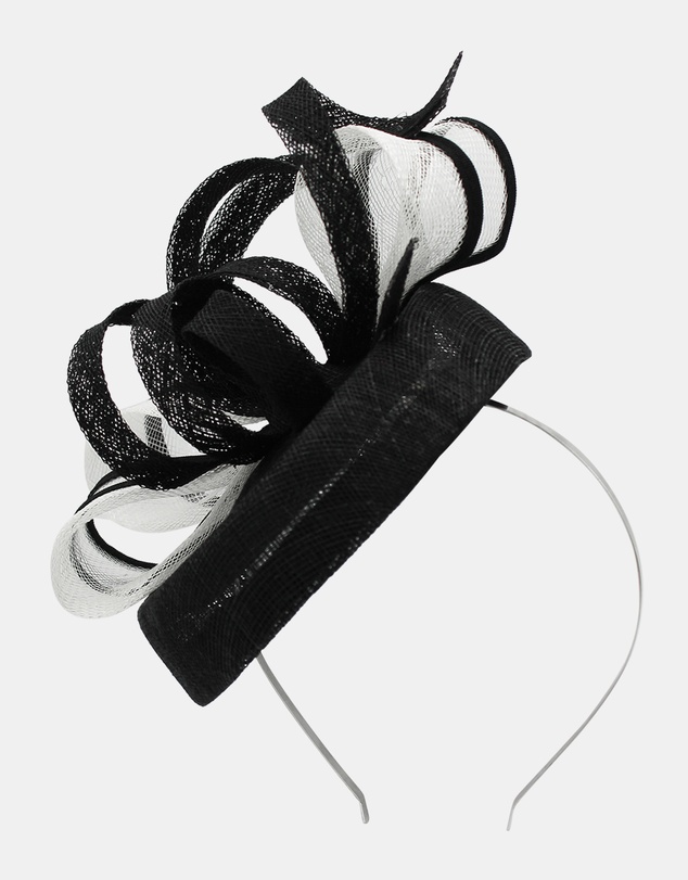 Morgan & Taylor - Nella Fascinator in Black & White