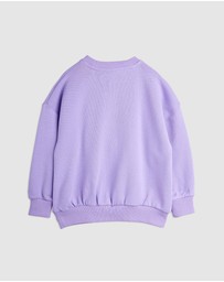 Mini Rodini - Cat With Bowtie Chenille Sweatshirt - Babies-Kids