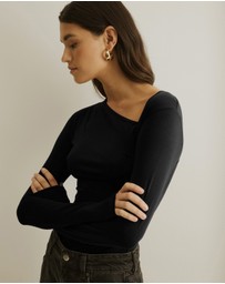 Atmos&Here - Asymmetric Long Sleeve Top
