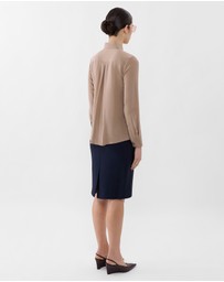 Farage - Single Pleat Silk Shirt