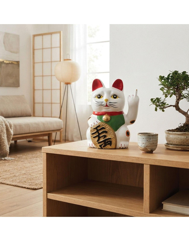 Urban Attitude - Urban Attitude Cheeky Un-Lucky Cat