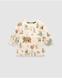 Purebaby - Magical Forest Thick Long Sleeve Tee -Kids-Babies