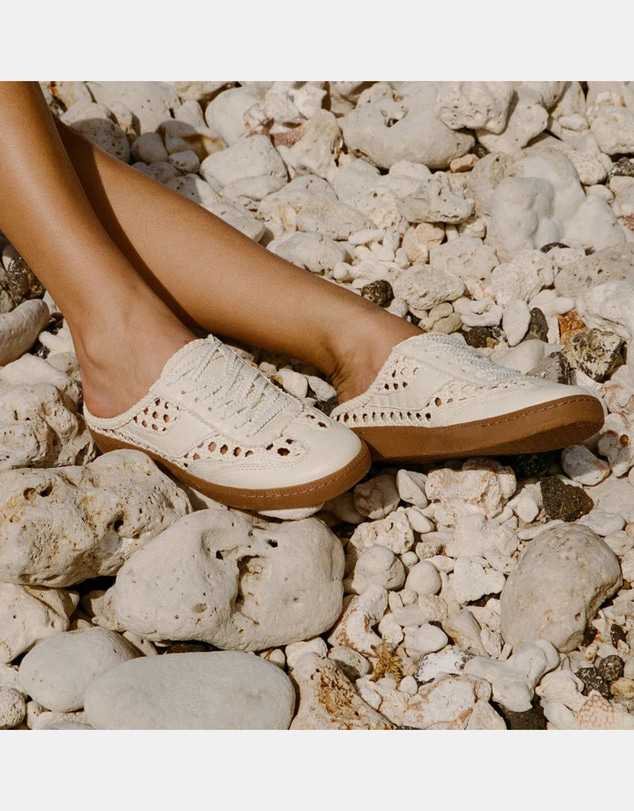 Dolce Vita - Notice slide woven off white