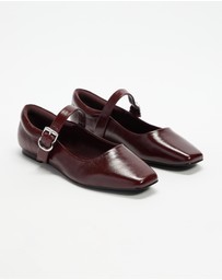 Atmos&Here - Juniper Leather Ballet Flats