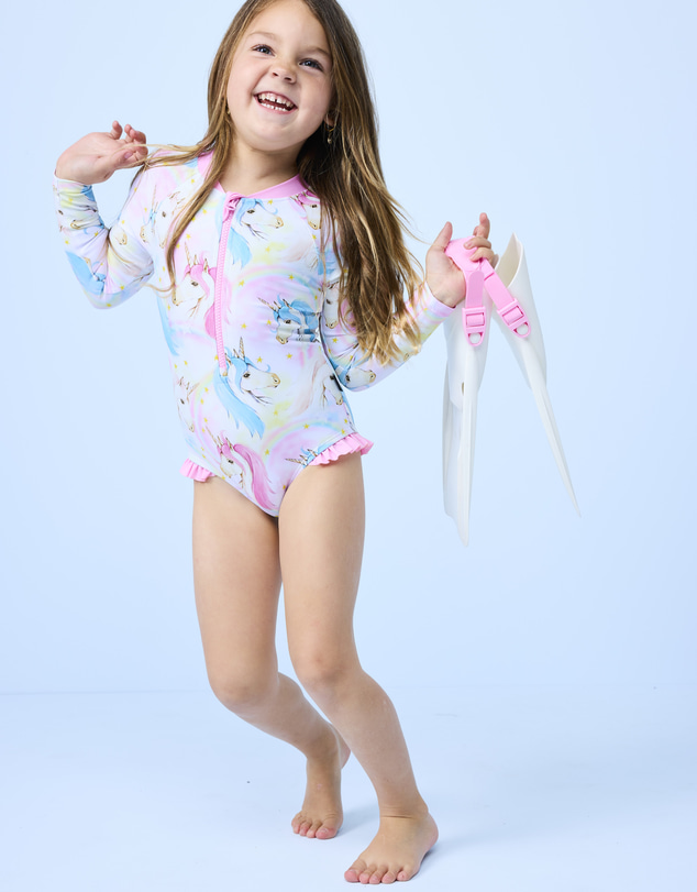 Rock Your Kid - Marina Paddlesuit in Rainbow