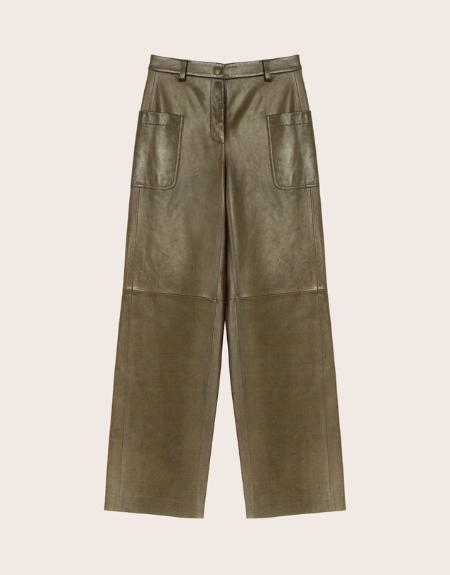 IDA+S - Greer Lambskin Wide-Leg Trousers