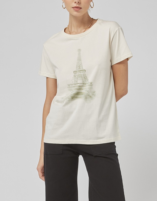 DRICOPER DENIM - Clare Cream Printed Tee