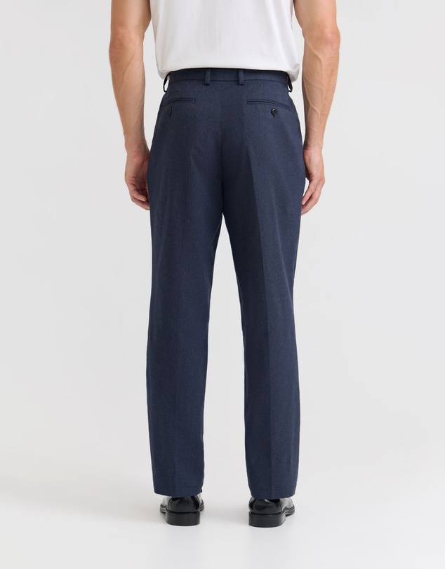 Oxford - Marlo Herringbone Cotton Trousers