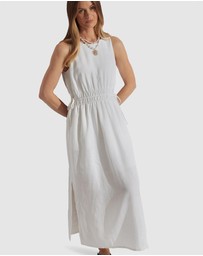 Decjuba - Cali Shirred Waist Midi Dress