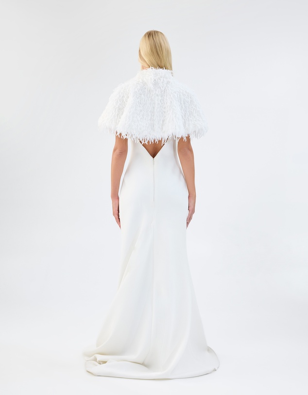 Unreal Fur - White Wedding Capelet