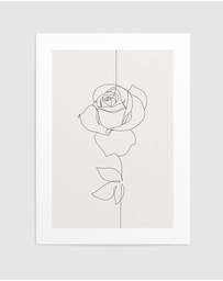 Olive et Oriel - Line Figure IV Art Print