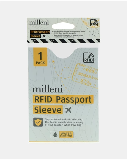 Milleni - Milleni Travel RFID Passport Sleeve (1PK)