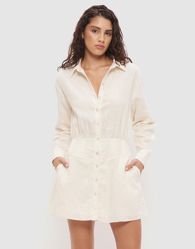 MON RENN - Selma Mini Shirt Dress