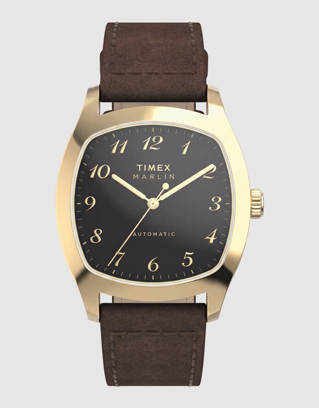 TIMEX - Marlin® Chatham Automatic 36mm Brown Leather Strap Watch