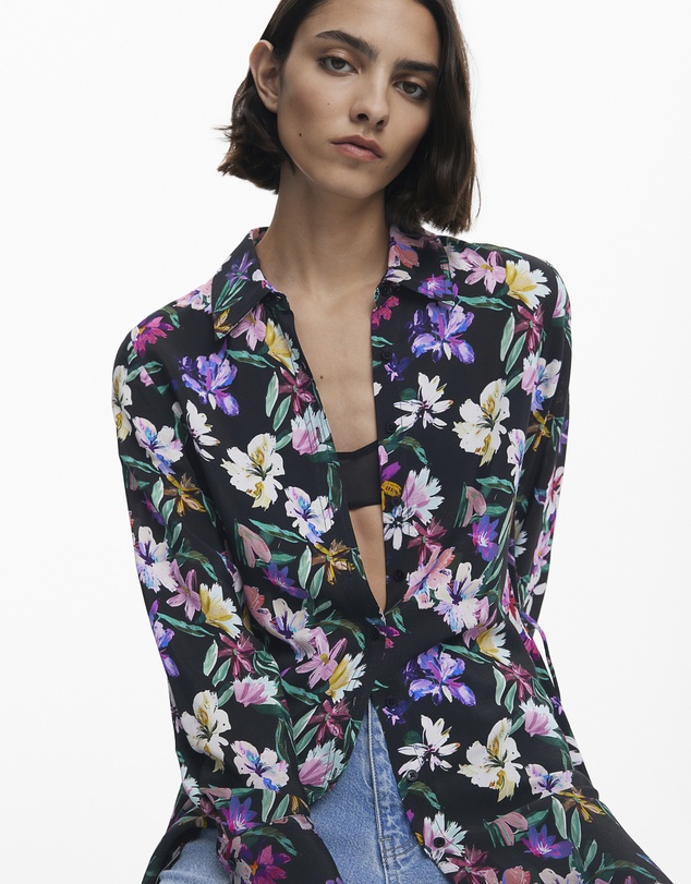 Desigual - Gradient Floral Shirt Dress