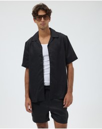AERE - Euro Resort Linen Camp Collar Shirt