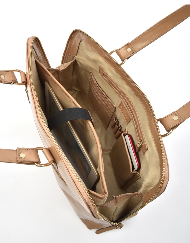 Cobb & Co - Fawkner Structured Leather Business Bag