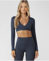 Lorna Jane - Wrap It Up Long Sleeve Bra Top