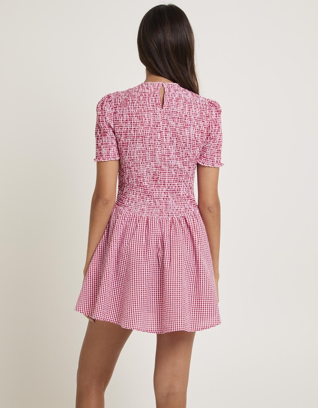 Subtitled - Bonnie Shirred Bubble Mini Dress