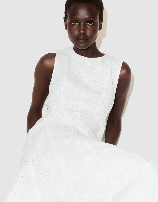 M.N.G - Embroidered Midi Dress