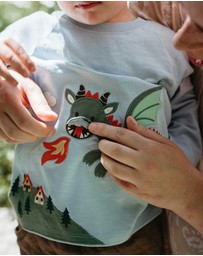 Purebaby - Flying Dragon Long Sleeve Tee -Kids-Babies