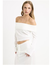 Subtitled - Palma Off Shoulder Knit Top