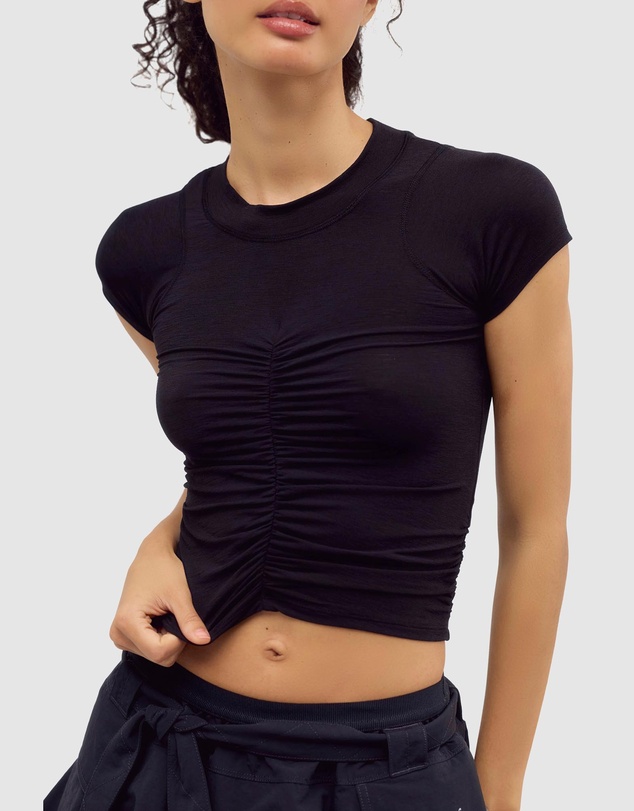 FP Movement by Free People - Tempo Ruched Short Sleeve Tee