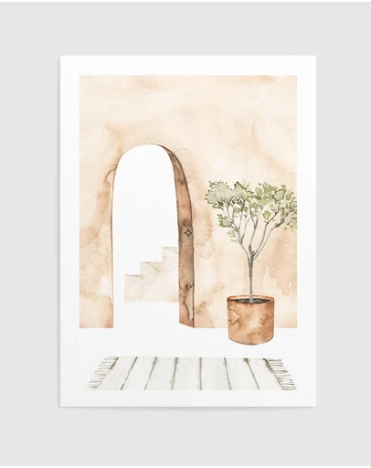 Olive et Oriel - Arched Home Art Print