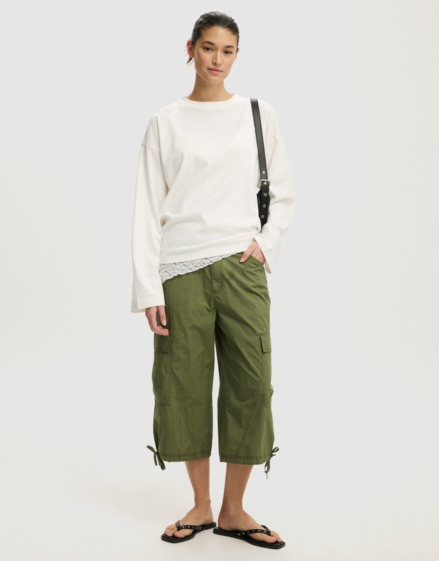 Cotton On - Oversized Boxy Long Sleeve Tee