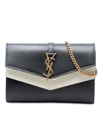 Pre-Loved by Azura Reborn - Pre-Loved Bicolor Leather Monogram Sulpice Wallet on Chain