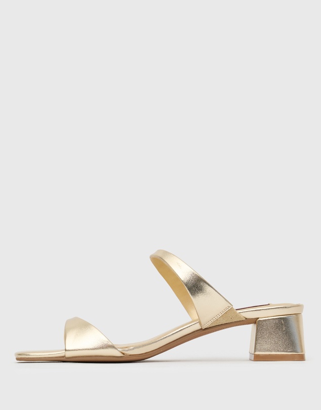 Betts - Wider Fit Argo Block Heel Mule Sandals