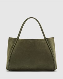 Nakedvice - The Nyla Khaki Suede Bag