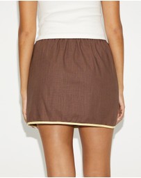 Dazie - Vine Cotton Blend Mini Skirt