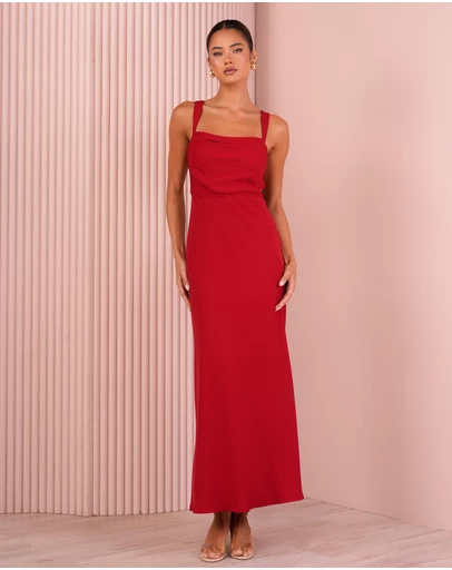 Azzurielle - Kayla Cowl Neck Gown