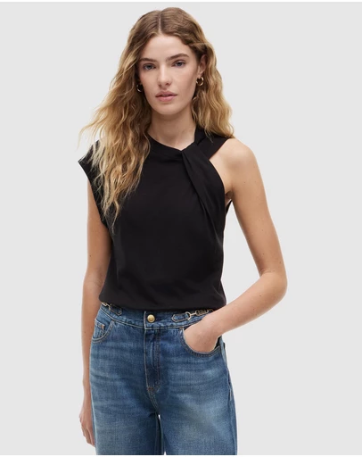 Tommy Hilfiger - Slub Knot No Sleeve Top