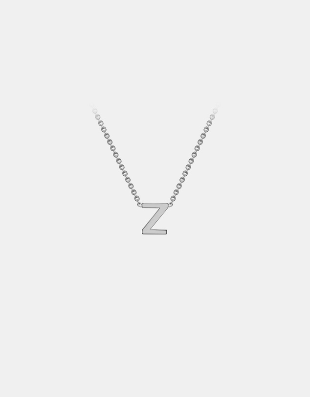 Zoe Olivia - 9K White Gold Initial Z Necklace