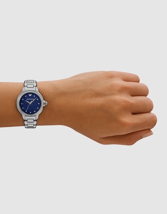 Emporio Armani - Silver Tone Analogue Watch