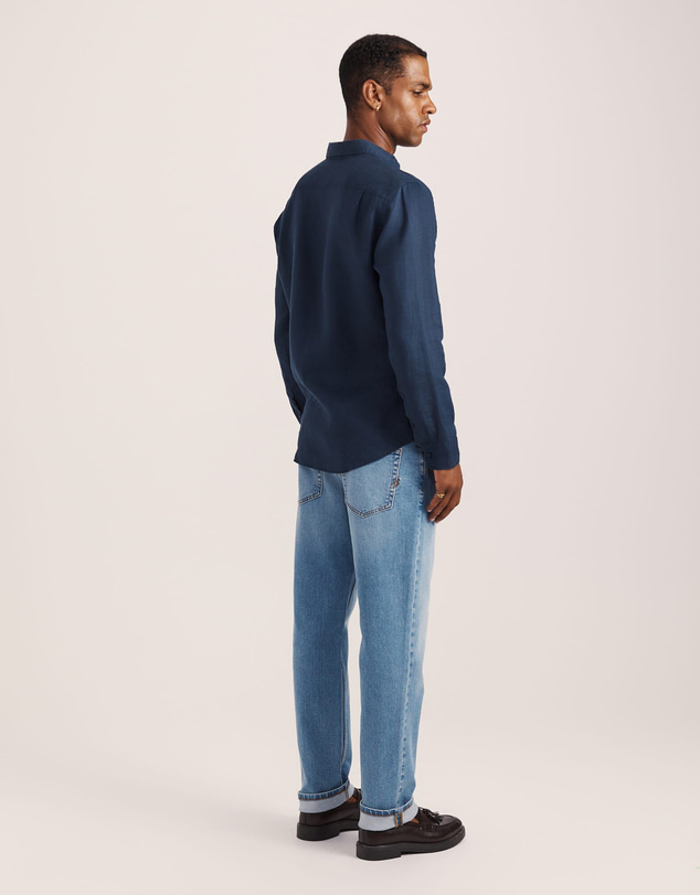 SABA - Anderson Long Sleeve Classic Linen Shirt