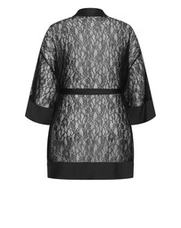 City Chic - Ingrid Lace Wrap Kimono