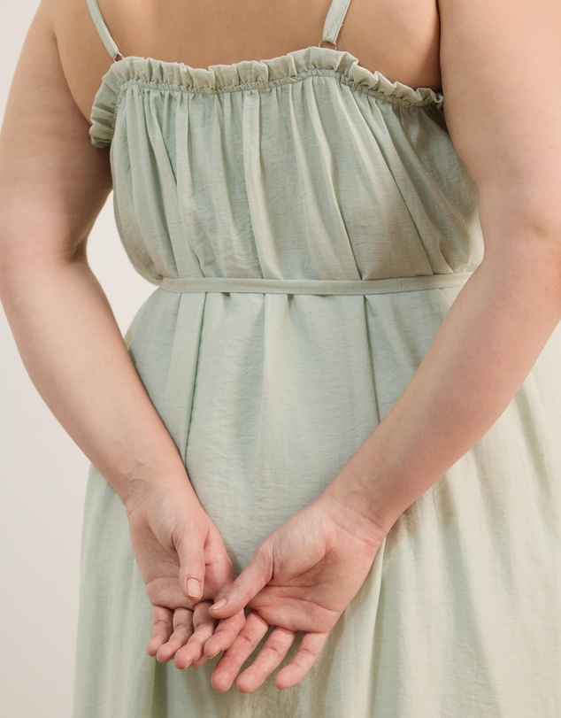 Atmos&Here Curvy - Brooks Linen Blend Maxi Dress