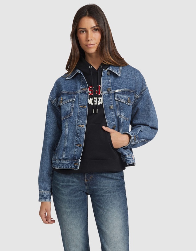 GUESS - GUESS JEANS Denim Trucker Jacket